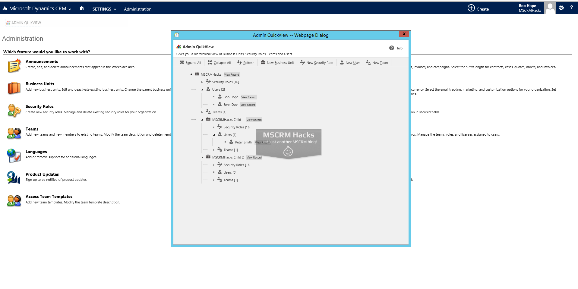 Admin QuikView Solution for CRM 2013 - Image 02